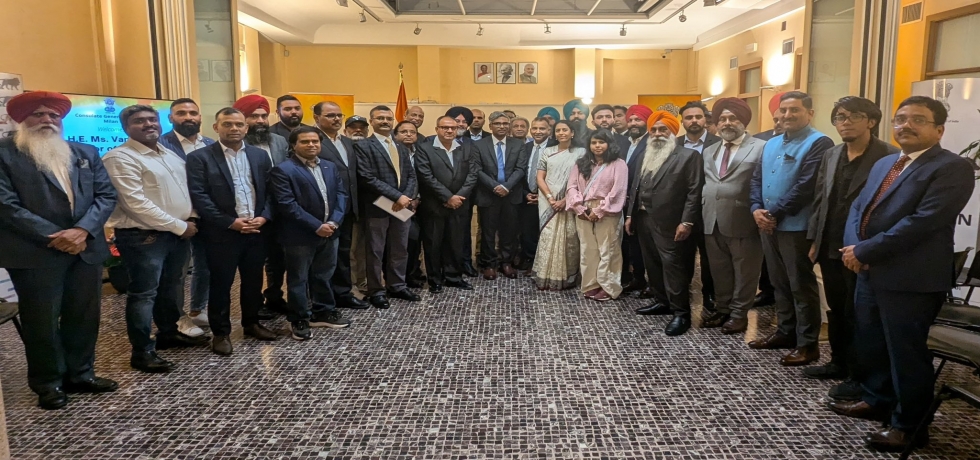 Ambassador Vani Rao and the Consul General Lavanya Kumar interacted with the members of Indian diaspora on 12 September in the Consulate in Milan.